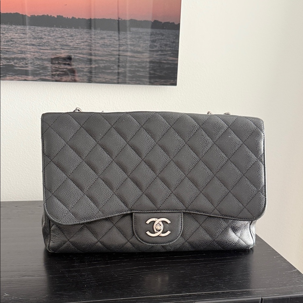 Chanel Classic Black Quilted Shoulder Bag